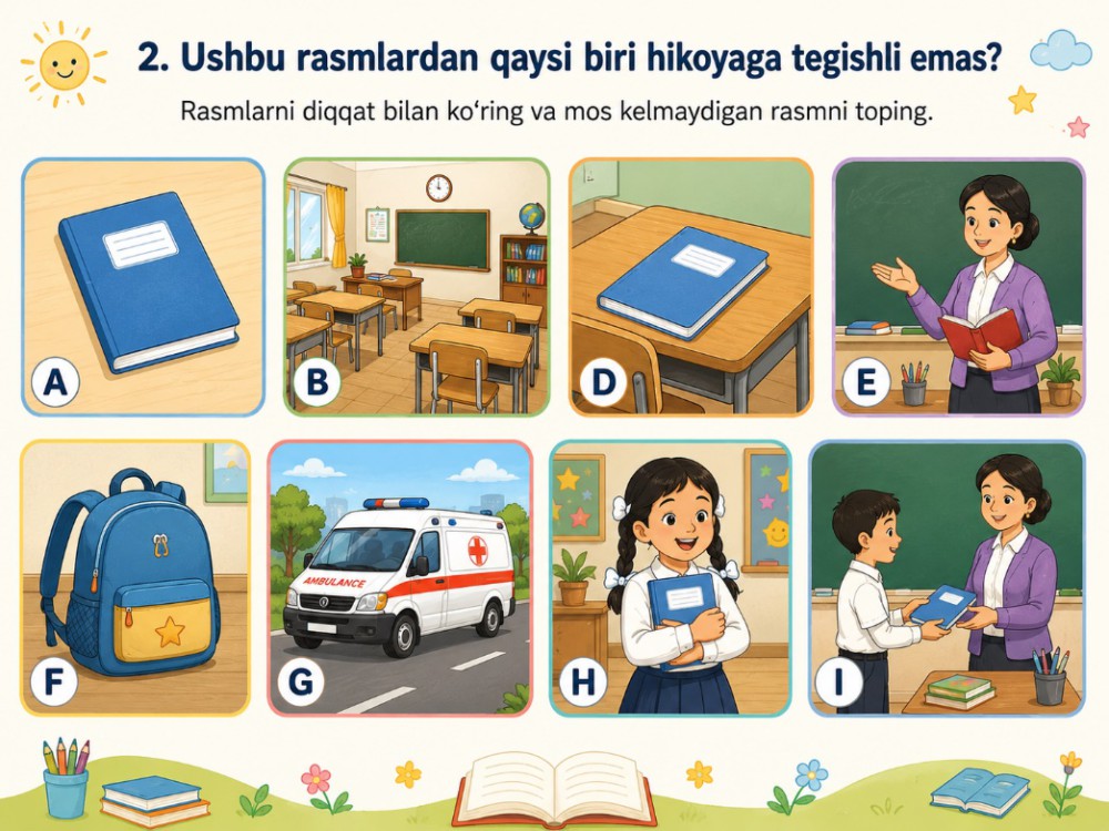 Halol daftar — rasmli topshiriq