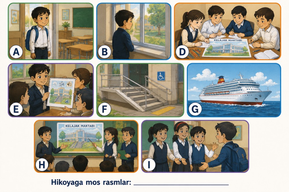 Ko'rinmas ko'prik — rasmli topshiriq